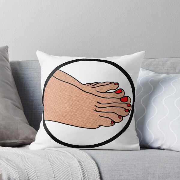 Item preview, Red Toes Badge designed and sold by SolefulStickers.