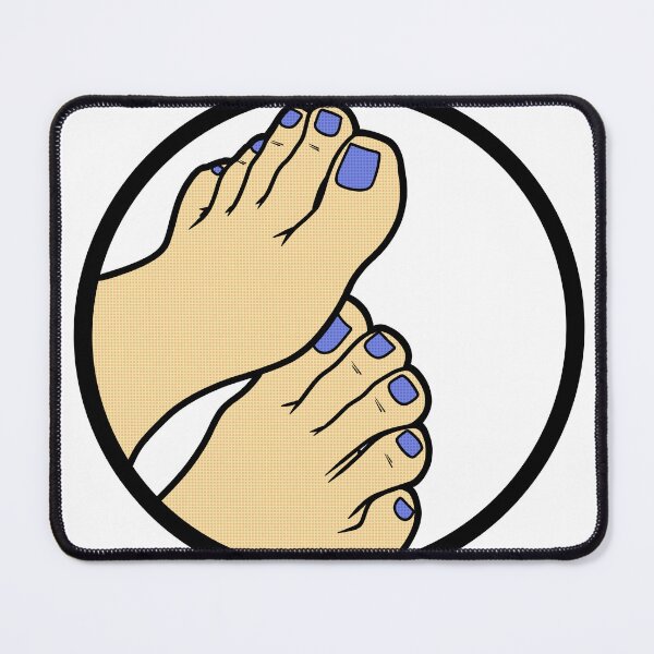 Item preview, Painted Toes Badge designed and sold by SolefulStickers.
