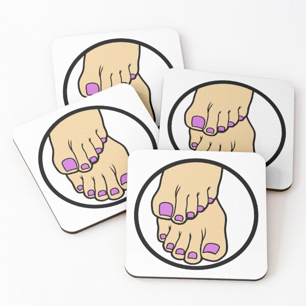 Item preview, Pink Toes Badge designed and sold by SolefulStickers.