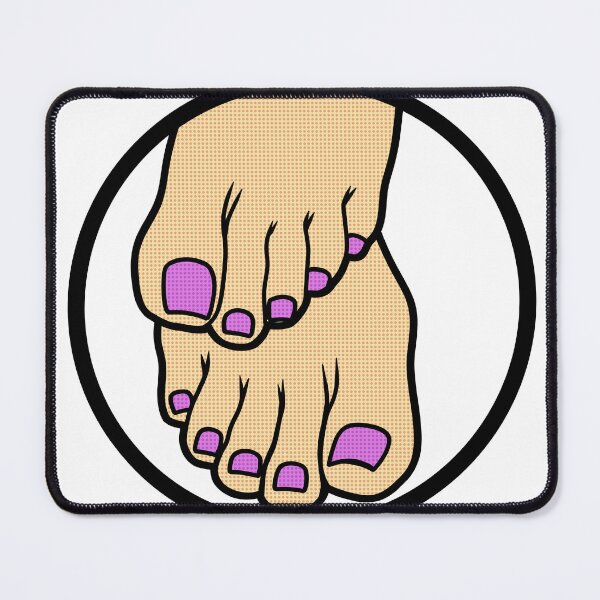 Item preview, Pink Toes Badge designed and sold by SolefulStickers.