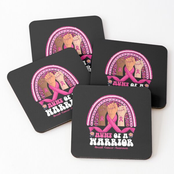 Item preview, Hand Aunt Of A Warrior Breast Cancer Awareness Ribbon designed and sold by MOHITSALVI.