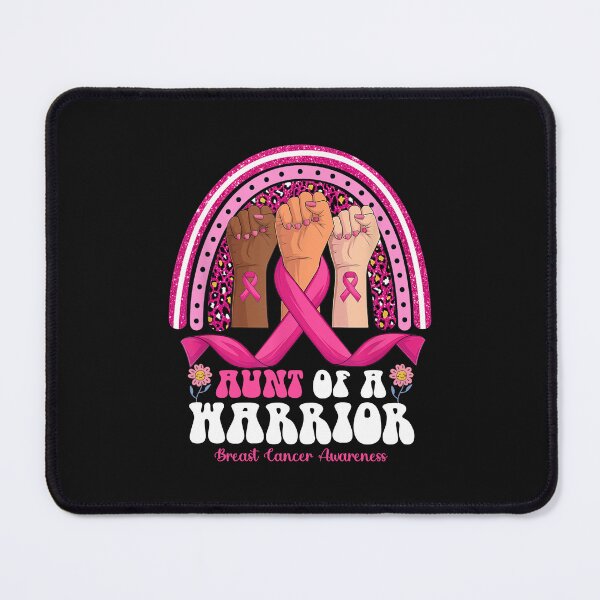 Item preview, Hand Aunt Of A Warrior Breast Cancer Awareness Ribbon designed and sold by MOHITSALVI.