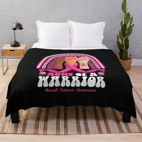 Item preview, Hand Aunt Of A Warrior Breast Cancer Awareness Ribbon designed and sold by MOHITSALVI.