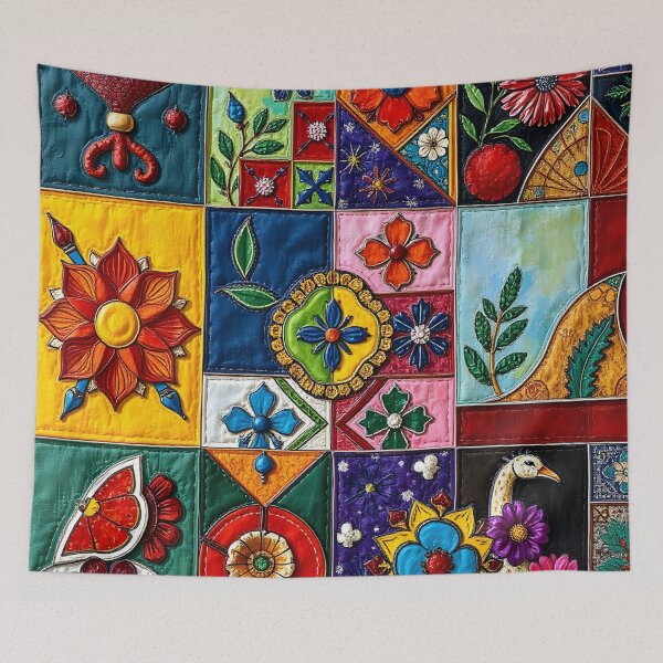 Item preview, Quilts Pattren Hspanic Cultur Theme - Hispanic Theme Quilts Lovers designed and sold by Wiss2Arts.