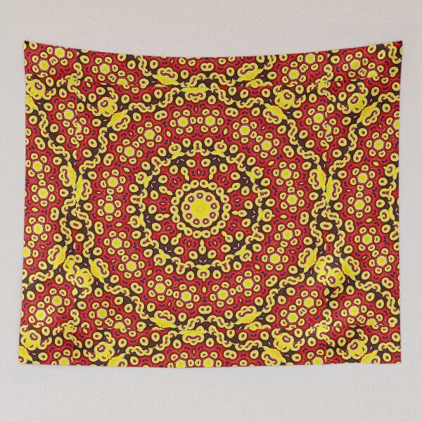 Item preview, Yellow Tiny Heart Mandela Pattern designed and sold by Auxifur.