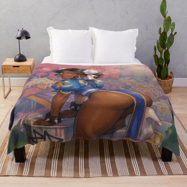 Item preview, Afro Chun-Li Street Art | Black Girl Fighter Illustration | Urban Graffiti Aestheti designed and sold by TedKentPhoto.