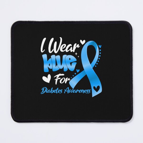 Item preview, I Wear Blue for Diabetes Awareness – Blue Ribbon Support designed and sold by MOHITSALVI.