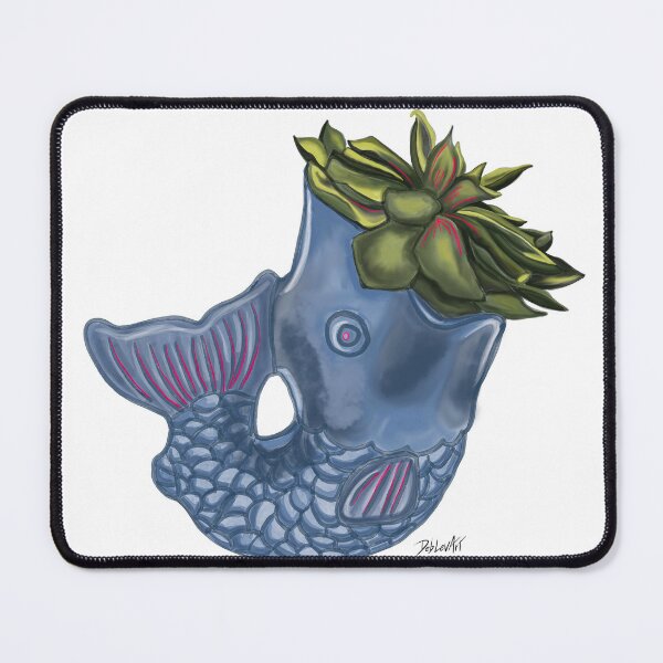 Item preview, Fish Vase 2-Illustration-Original designed and sold by deblevart.
