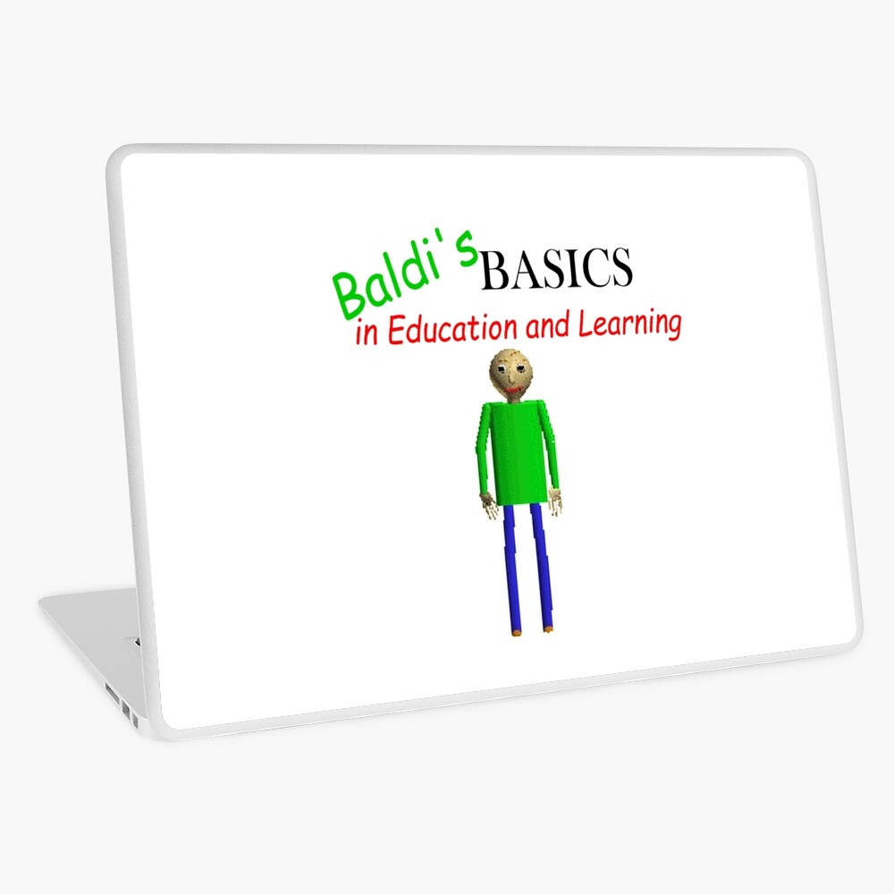 Baldi S Basics In Education And Learning Laptop Skin By Xnightassassinx Redbubble - baldi shirt code roblox