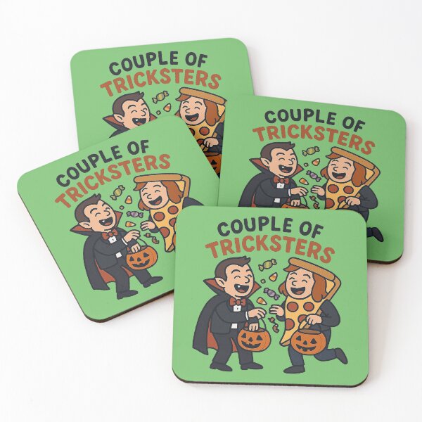 Item preview, Funny Halloween Shirts for Couples – Tricksters Design designed and sold by artbibun.