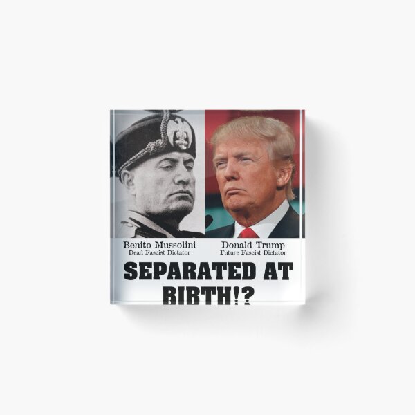 Artikelvorschau, Trump Mussolini - Bei der Geburt getrennt Anti Trump entworfen und verkauft von JohnFawson.