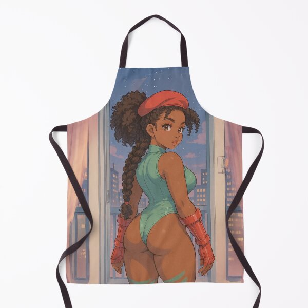 Item preview, Afro Cammy Street Fighter Vibes | Black Girl Fighter Illustration | Urban Night Aesthetic Art designed and sold by TedKentPhoto.