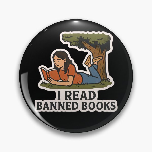 Item preview, I Read Banned Books Anti Censorship Art designed and sold by PinUpPizzazz.