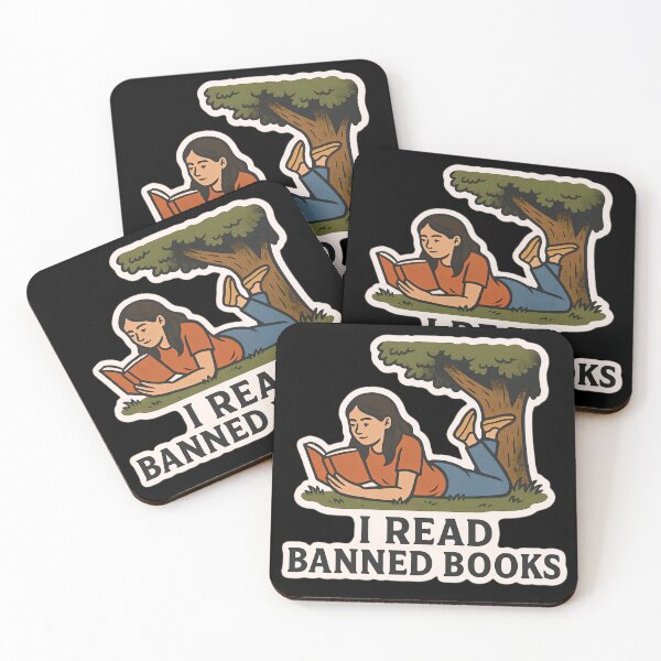 Item preview, I Read Banned Books Anti Censorship Art designed and sold by PinUpPizzazz.