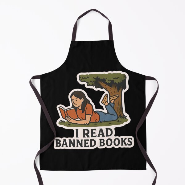 Item preview, I Read Banned Books Anti Censorship Art designed and sold by PinUpPizzazz.