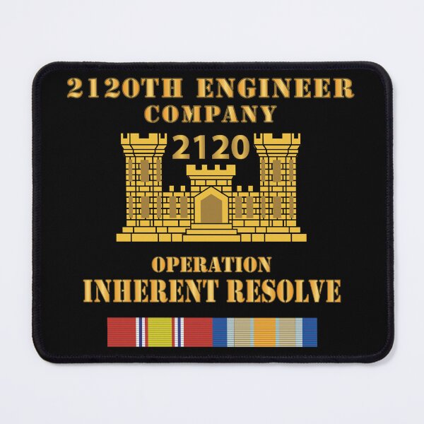 Item preview, Army - 2120th Engineer Company w Number - Operation Inherent Resolve w OIR SVC X 300 designed and sold by Military Insignia Products.