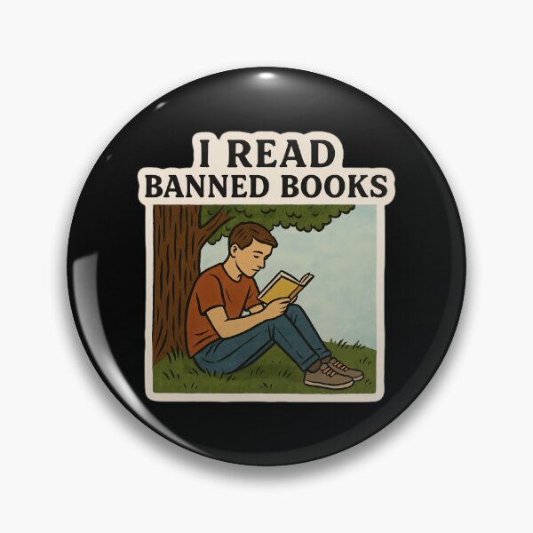 Item preview, I Read Banned Books Anti Censorship Art designed and sold by PinUpPizzazz.