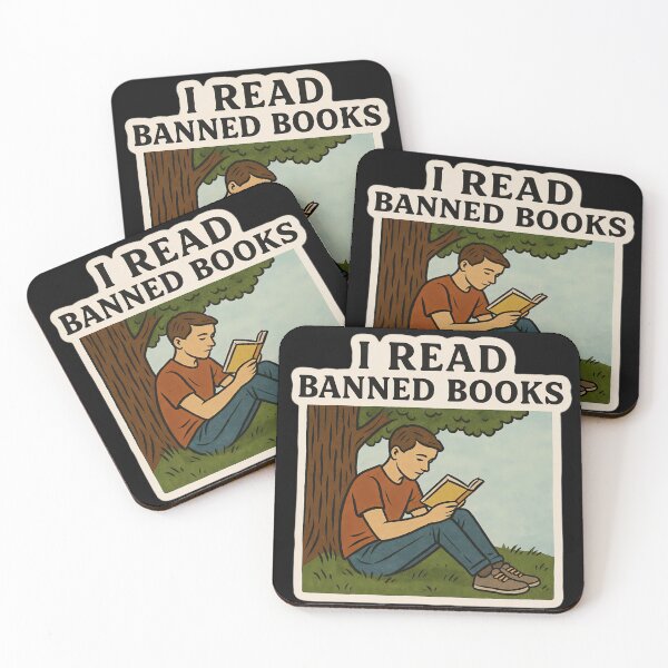 Item preview, I Read Banned Books Anti Censorship Art designed and sold by PinUpPizzazz.