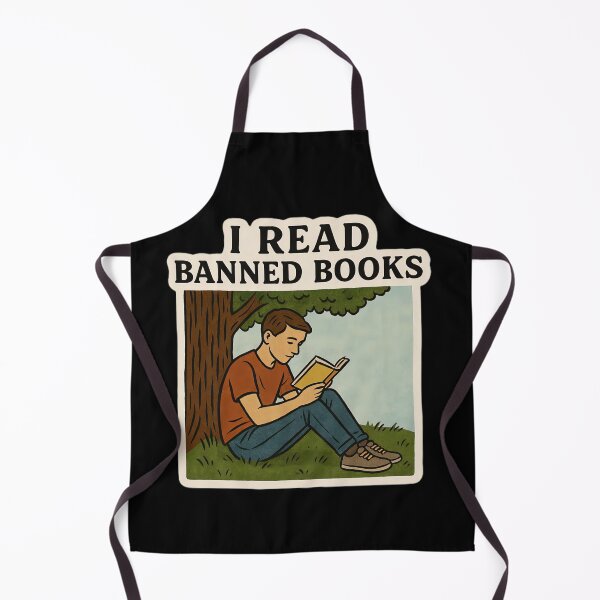 Item preview, I Read Banned Books Anti Censorship Art designed and sold by PinUpPizzazz.