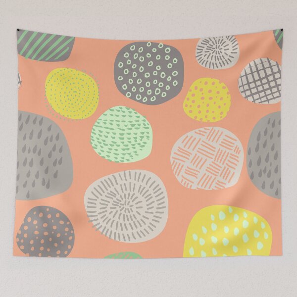 Item preview, Abstract Pattern of Multi-colored Circles designed and sold by latheandquill.