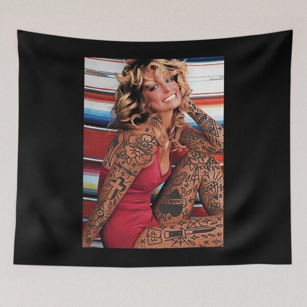 Item preview, Tattooed Farrah Fawcett designed and sold by VineyardDougie.