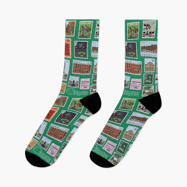 Item preview, Philly Stamps Pattern - Bright Green designed and sold by Elizabeth Weglein.