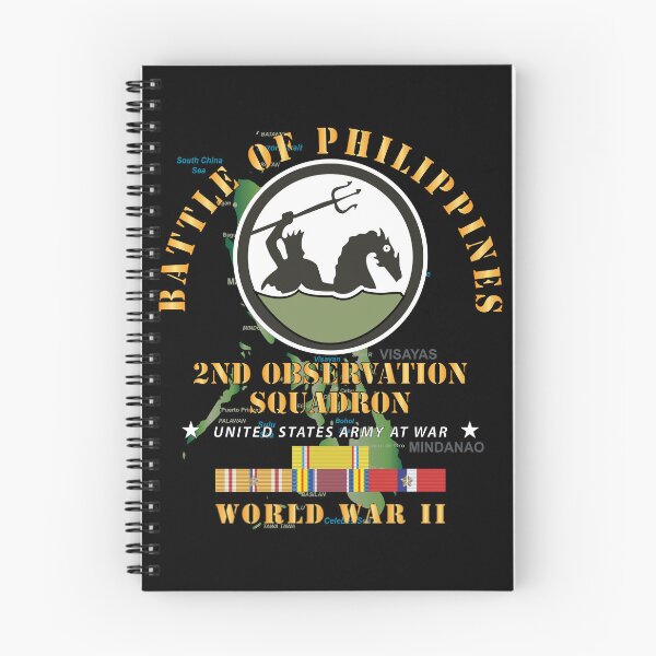 Item preview, Army - Battle for Philippines - 2nd Observation Squadron w PAC - PHIL SVC designed and sold by Military Insignia Products.
