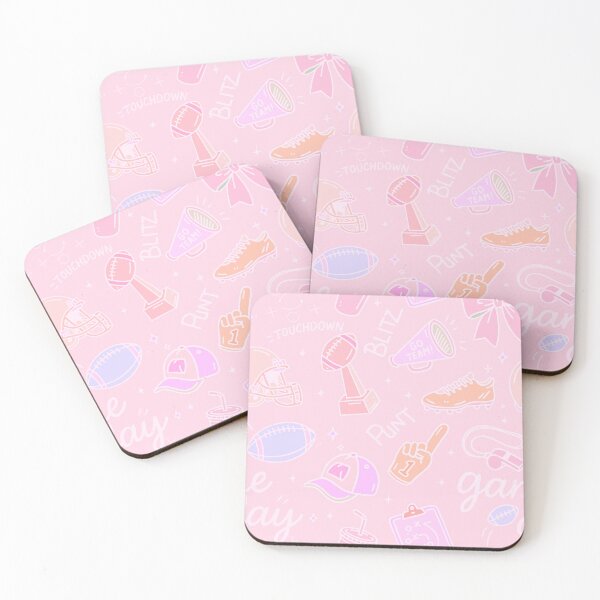 Item preview, Pastel Pink Out Football Seamless Design  designed and sold by PawlessCreations.