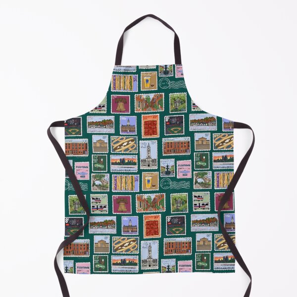 Item preview, Philly Stamps Pattern - Dark Green designed and sold by Elizabeth Weglein.
