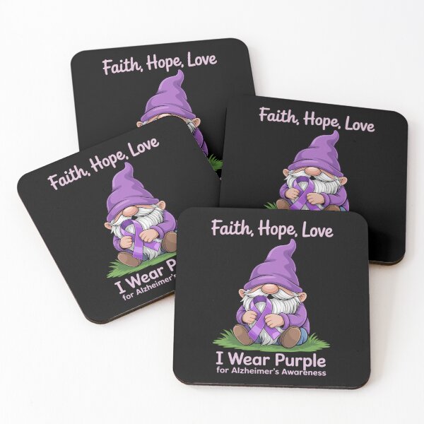 Item preview, I Wear Purple For Alzheimer Awareness Gnome designed and sold by Sunset4Bones.