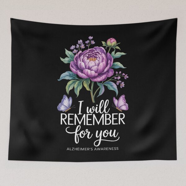 Item preview, I Will Remember For You Alzheimer's Awareness designed and sold by Sunset4Bones.