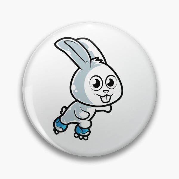 Item preview, Loves Basket And Rabbit Retro Roller Skate White Bunny Print Good Day designed and sold by billyfranklinCa.