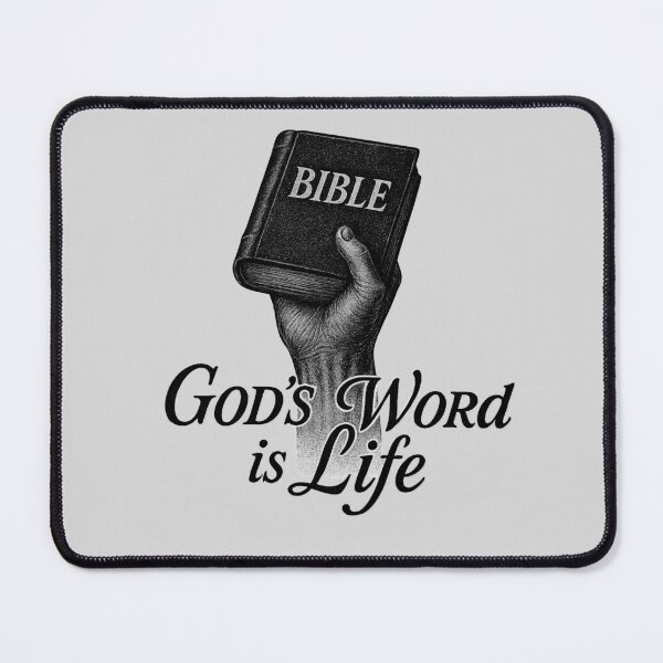 Item preview, Raised Hand Holding Bible – “God’s Word Is Life” Christian Vintage Shirt Design designed and sold by WordOfLamb.