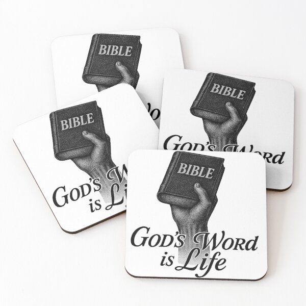 Item preview, Raised Hand Holding Bible – “God’s Word Is Life” Christian Vintage Shirt Design designed and sold by WordOfLamb.