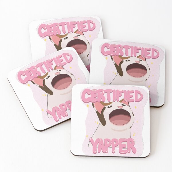 Item preview, certified yapper cat with open mouth designed and sold by indie cottage.