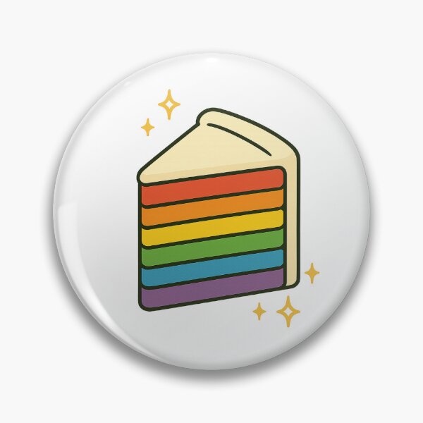 Item preview, Rainbow Cake Slice – Colorful Dessert Aesthetic designed and sold by CaliLuminos.