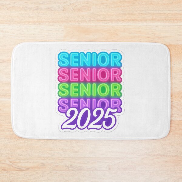 Item preview, Senior 2025 Neon Rainbow Text designed and sold by SassyArtistry.