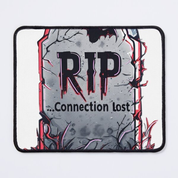 Item preview, RIP Connection Lost – Gamer Tombstone Shirt designed and sold by M0urningStar.