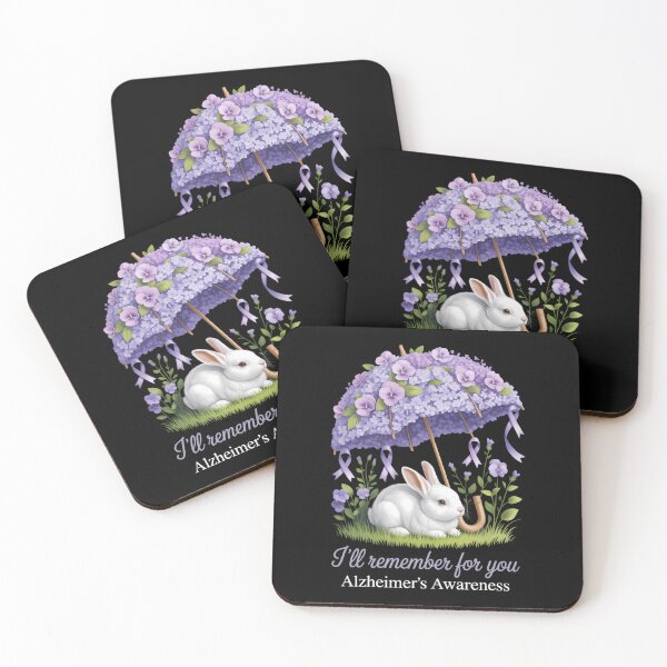 Item preview, Alzheimer's Awareness I Will Remember For You Cute Bunny designed and sold by Sunset4Bones.