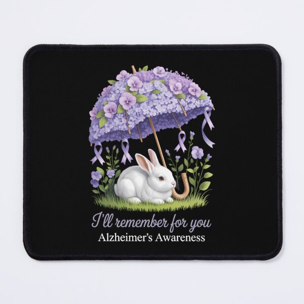 Item preview, Alzheimer's Awareness I Will Remember For You Cute Bunny designed and sold by Sunset4Bones.