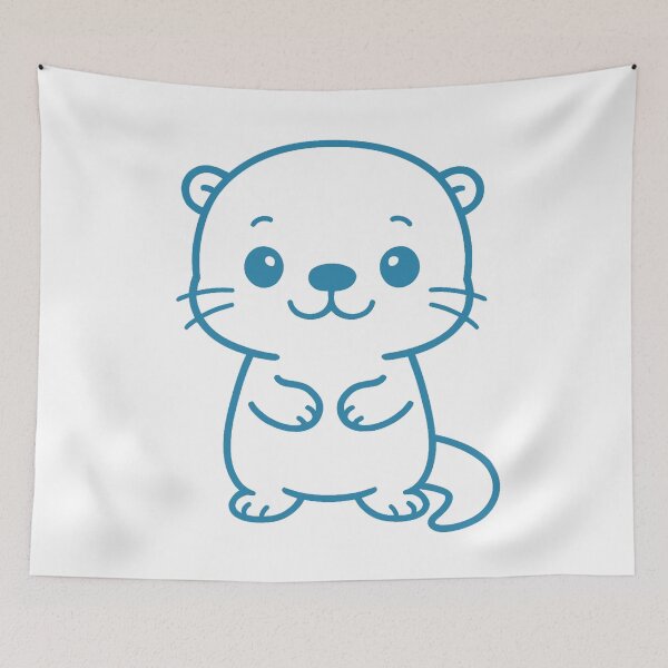 Item preview, Color Otter - Cornflower Blue designed and sold by AngelMiette.