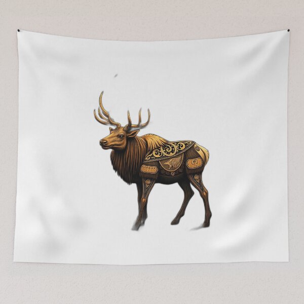 Item preview, Viking Elk with Nordic Motifs designed and sold by sharon1210.