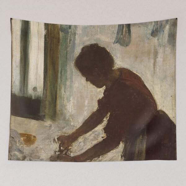 Item preview, A Woman Ironing, by Edgar Degas (1873) designed and sold by AnimaliaStar.