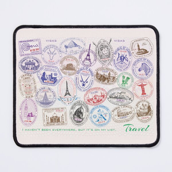 Item preview, Travel Passport Stamps - Updated Extended Version designed and sold by travelwitheric.