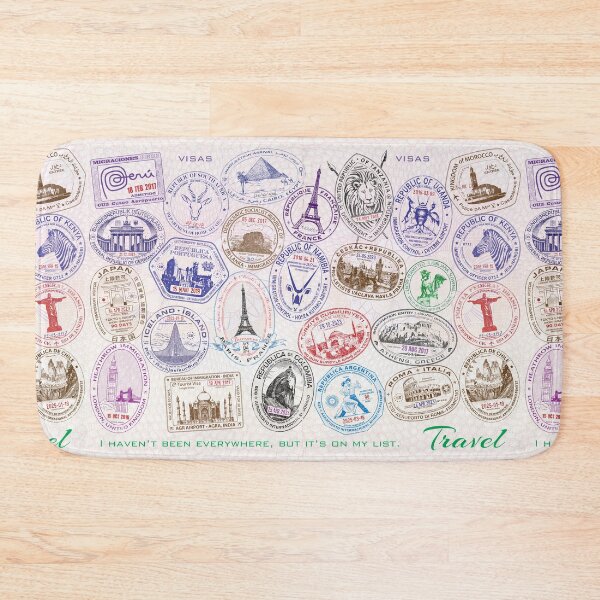 Item preview, Travel Passport Stamps - Updated Extended Version designed and sold by travelwitheric.
