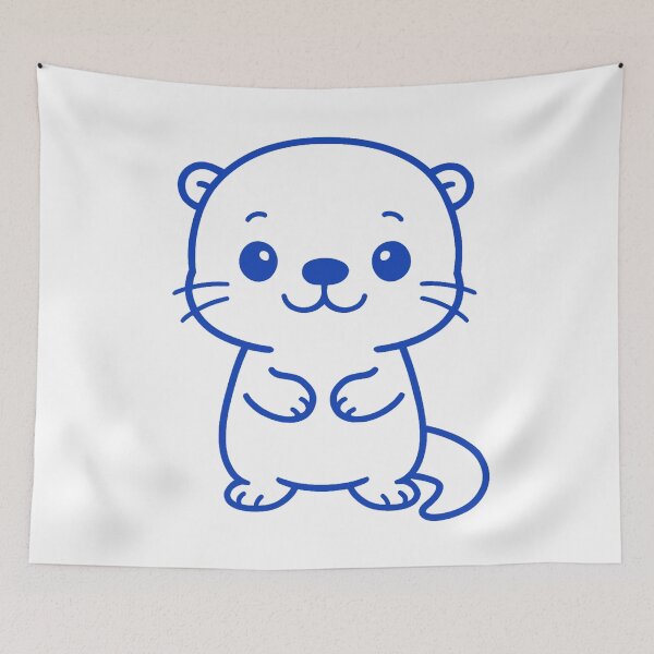 Item preview, Color Otter - Dark Blue designed and sold by AngelMiette.
