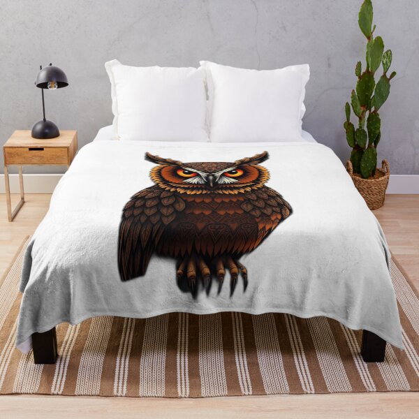 Item preview, Runic Owl in Twilight Forest designed and sold by sharon1210.