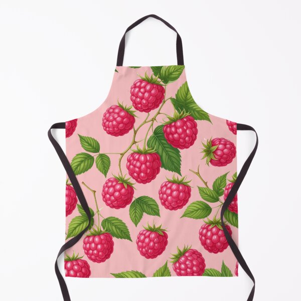 Item preview, Ripe red raspberries and juicy blackberries with leaves and branches designed and sold by PattaZone.