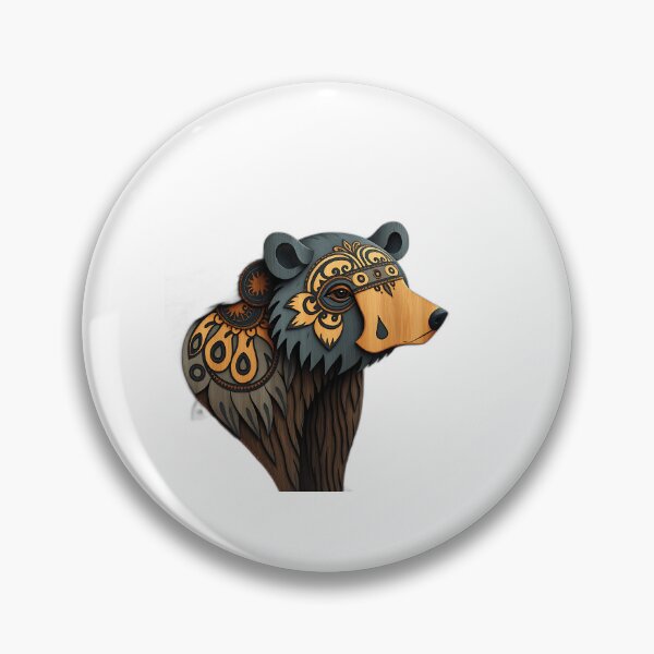 Item preview, Sámi Bear with Mythological Forest Elements designed and sold by sharon1210.