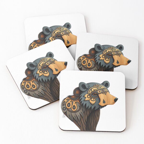 Item preview, Sámi Bear with Mythological Forest Elements designed and sold by sharon1210.